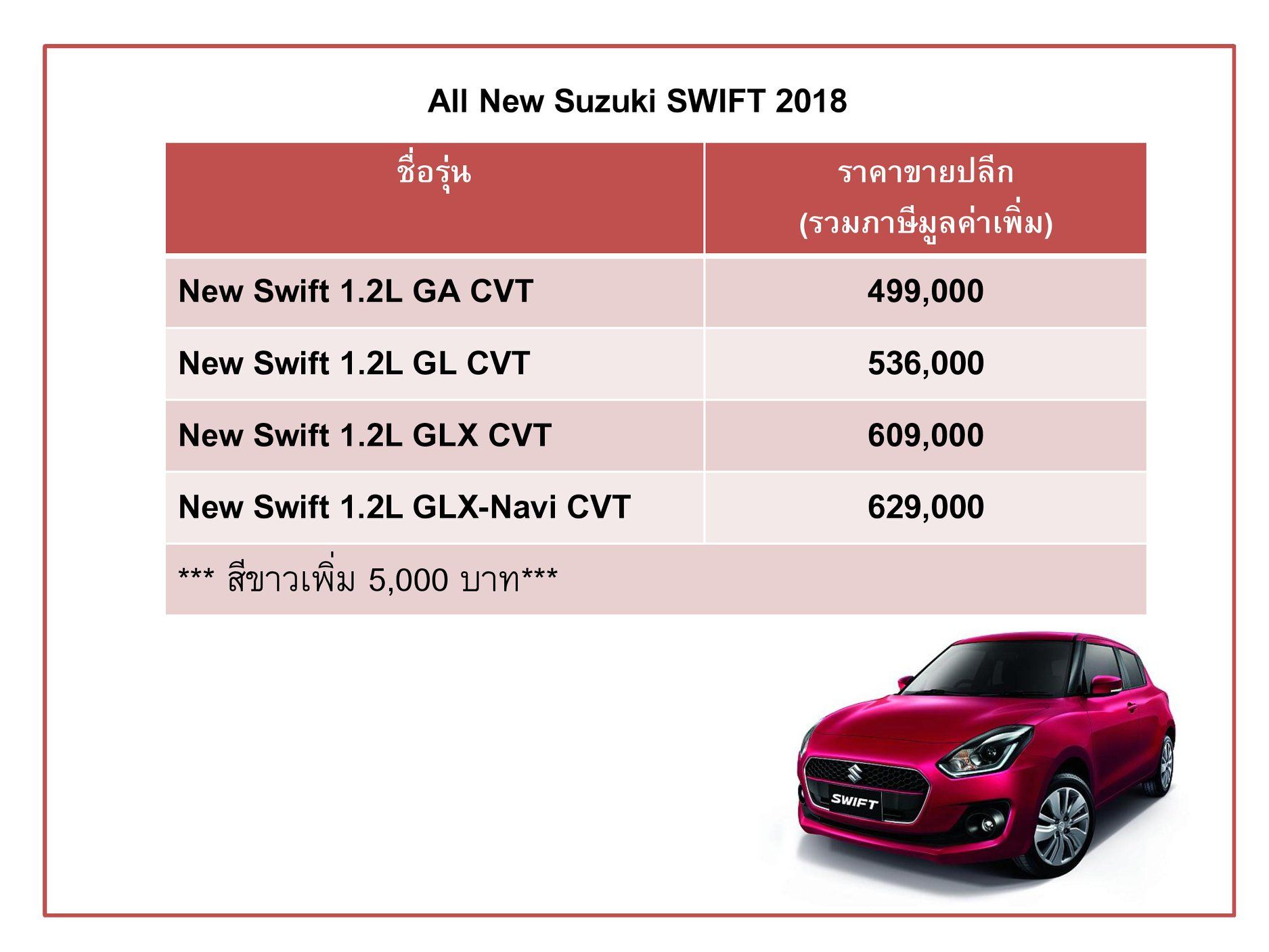 Suzuki-Swift-Price